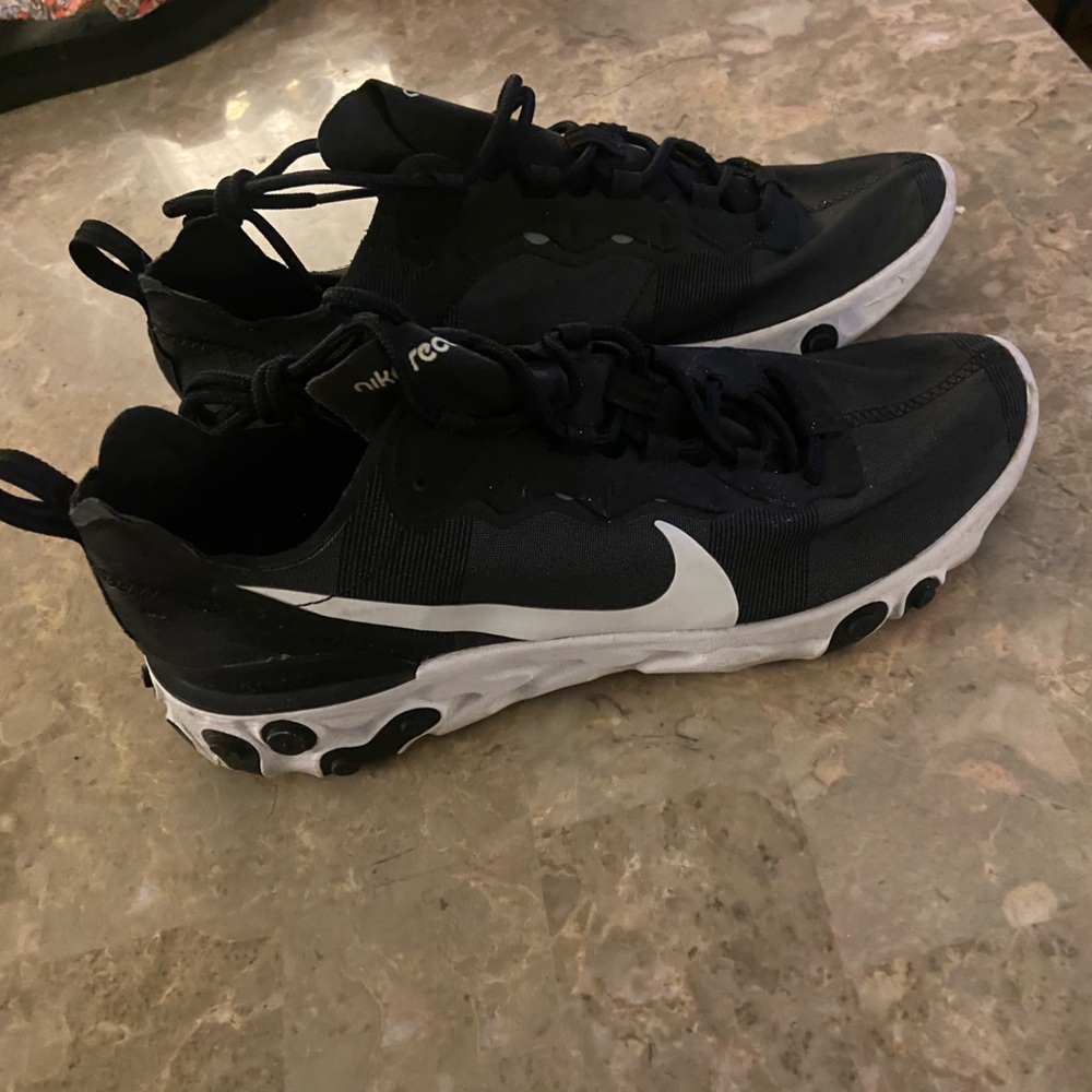 Nike Black and White Athletic Shoes